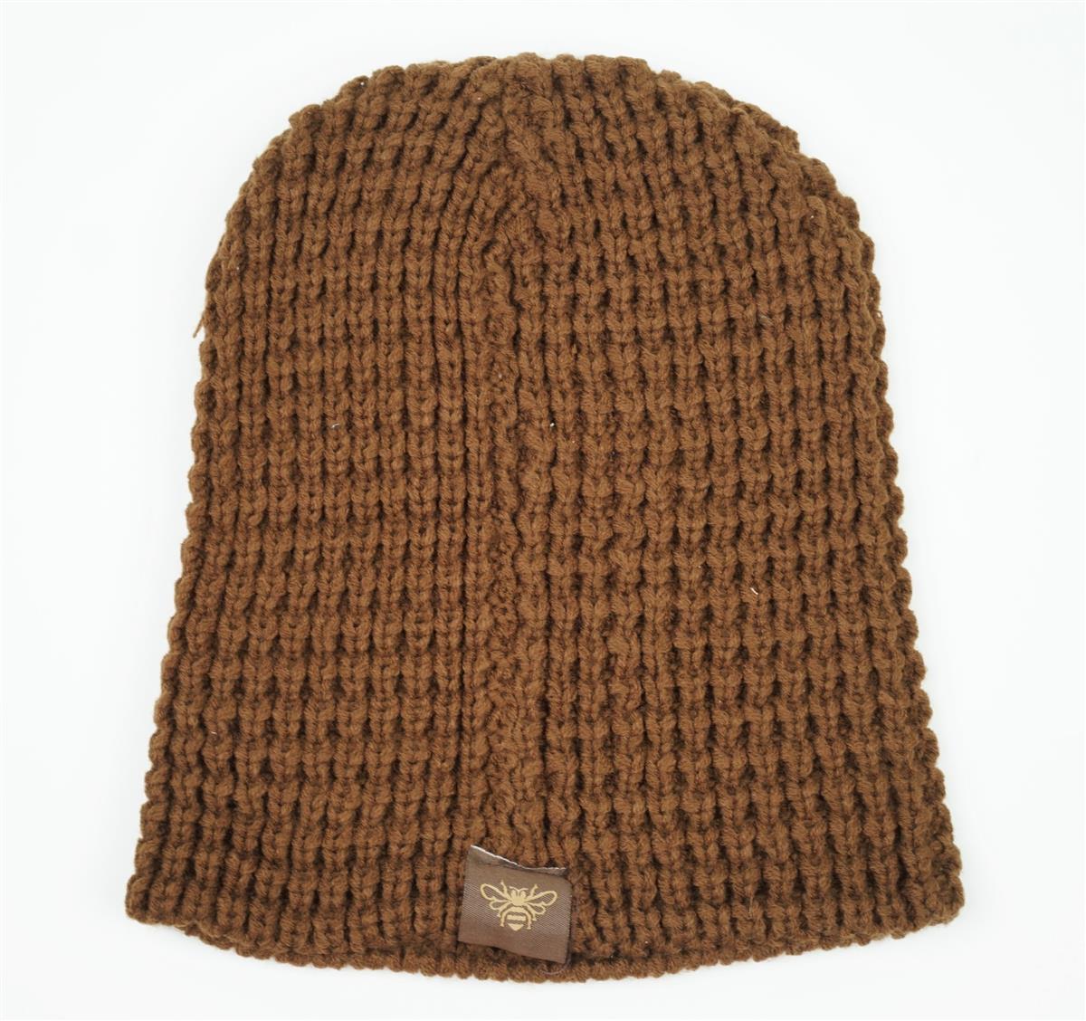 Jack Daniels Whiskey Mütze Braune Strickmütze Neu Winter Hut Kappe Honey brown – Ansicht 2