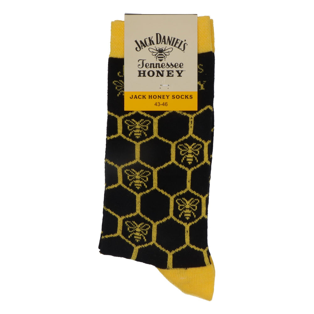 Jack Daniels Whiskey Socken Strümpfe Socks Gelb Honey Größe 43-46