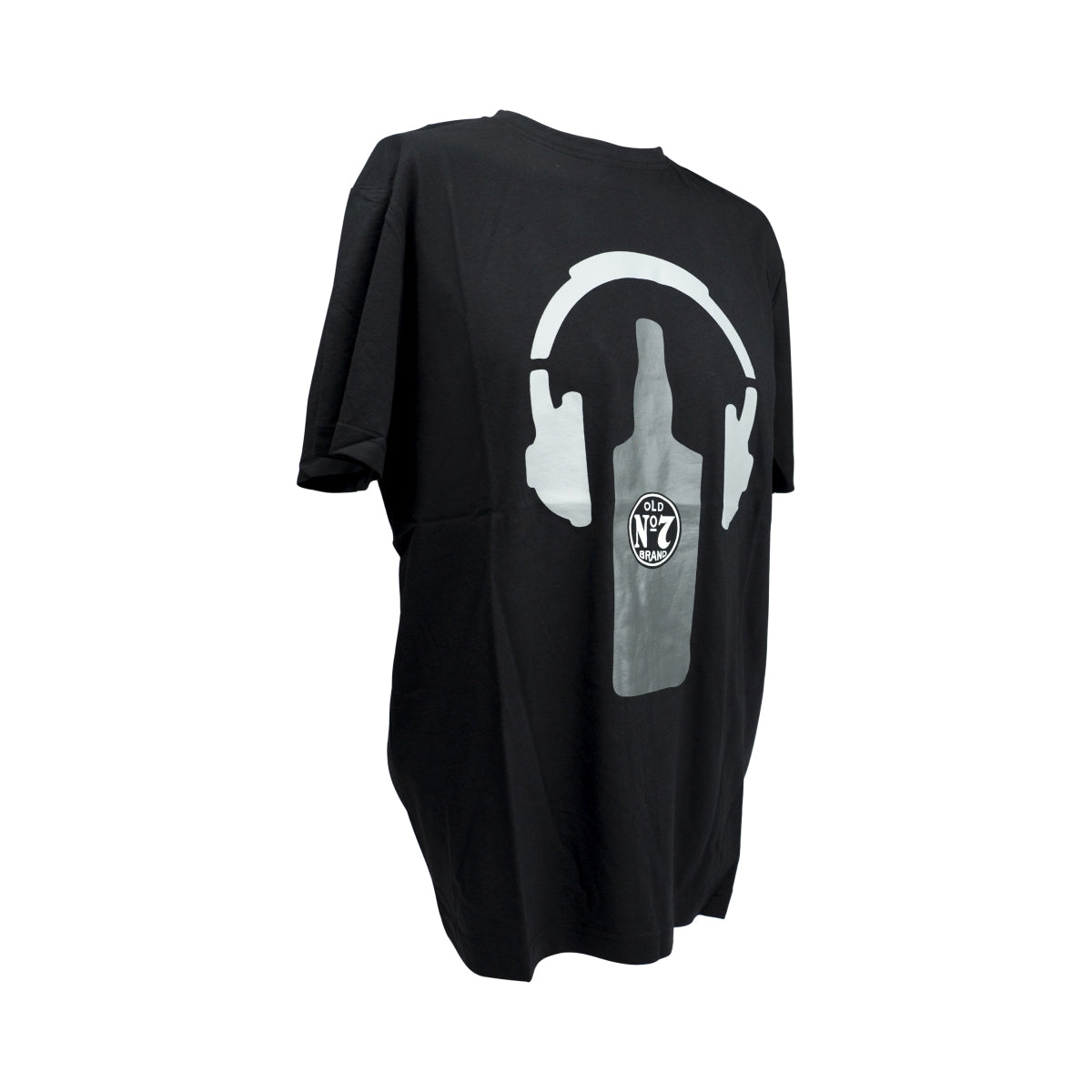 Jack Daniels Whiskey T-Shirt Festivalshirt schwarz grau Kopfhörer Herren L – Ansicht 2