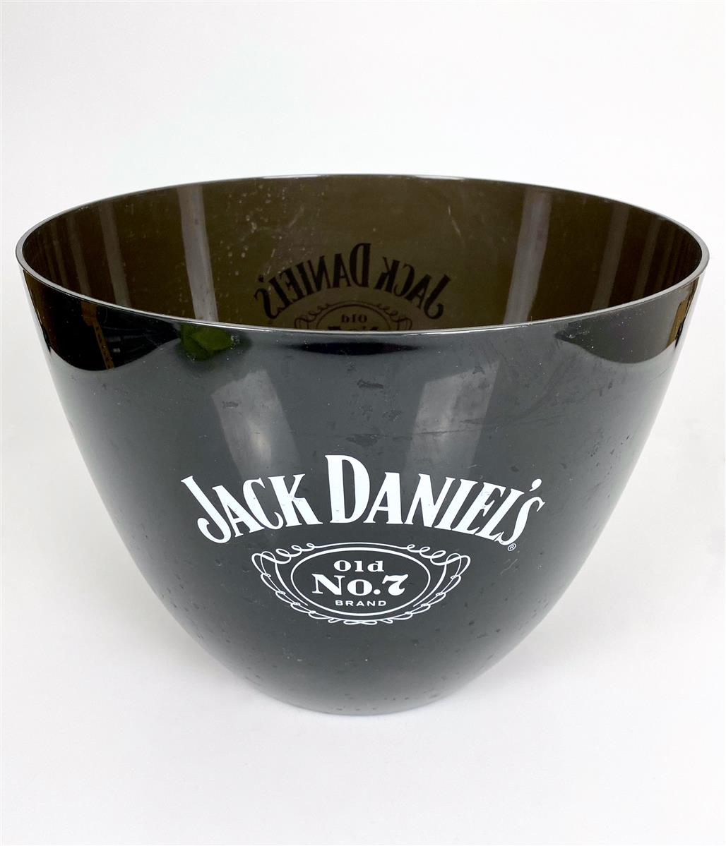 Jack Daniels Whisky Eiswürfelbehälter Flaschenkühler XL Eisbox rund schwarz – Ansicht 2