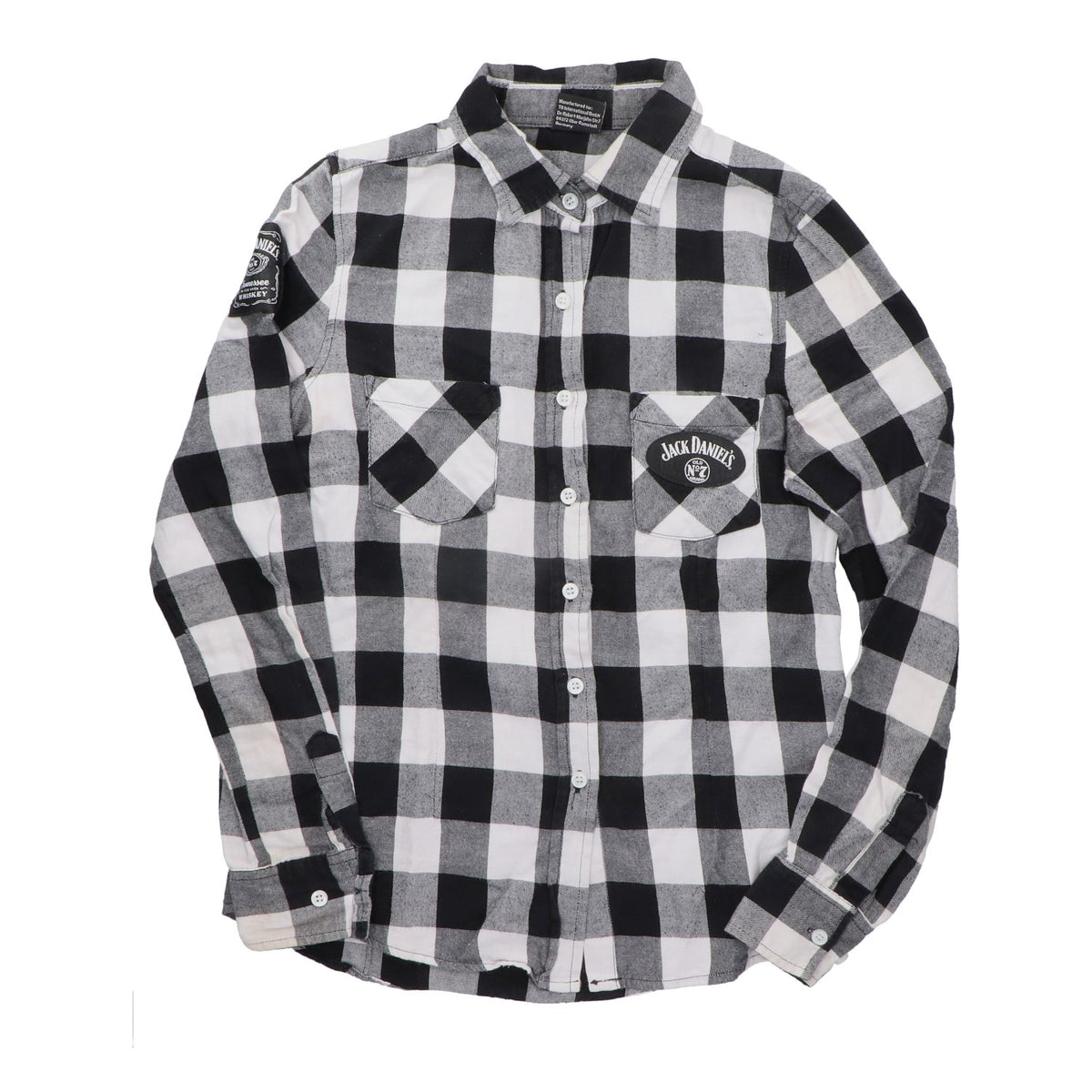 Jack Daniels Whisky Flanell Holzfällerhemd Festivalhemd Freizeithemd Gr.S
