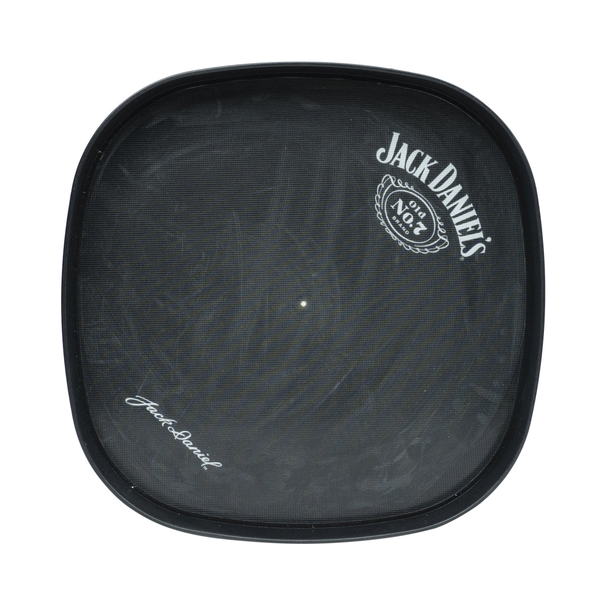 Jack Daniels Whisky Tablett Serviertablett Kellnertablett Eckig schwarz gummiert