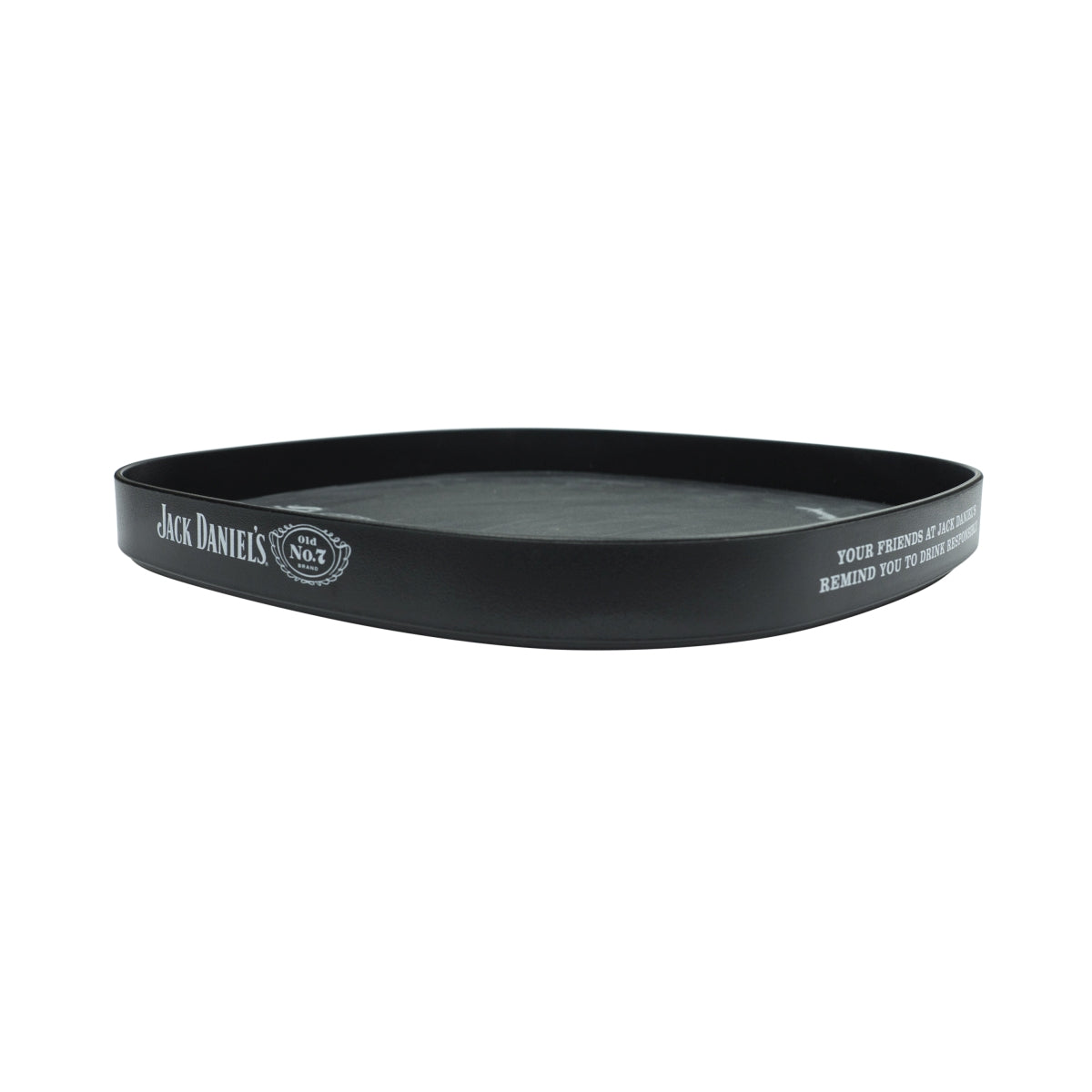 Jack Daniels Whisky Tablett Serviertablett Kellnertablett Eckig schwarz gummiert – Ansicht 3
