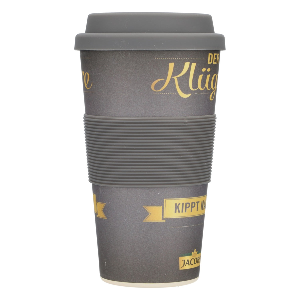 Jacobs Kaffee Becher To-Go Kaffebecher Heißgetränkbecher Mehrweg Schwarz – Ansicht 2