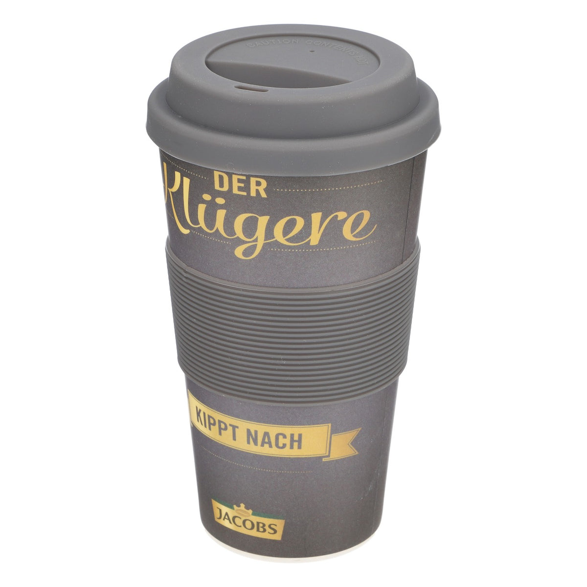 Jacobs Kaffee Becher To-Go Kaffebecher Heißgetränkbecher Mehrweg Schwarz – Ansicht 3