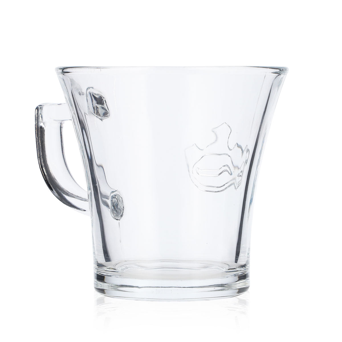 6x Jacobs Kaffee Glas 0,2l Tasse Kaffeetasse Americano Cup Relief – Ansicht 5