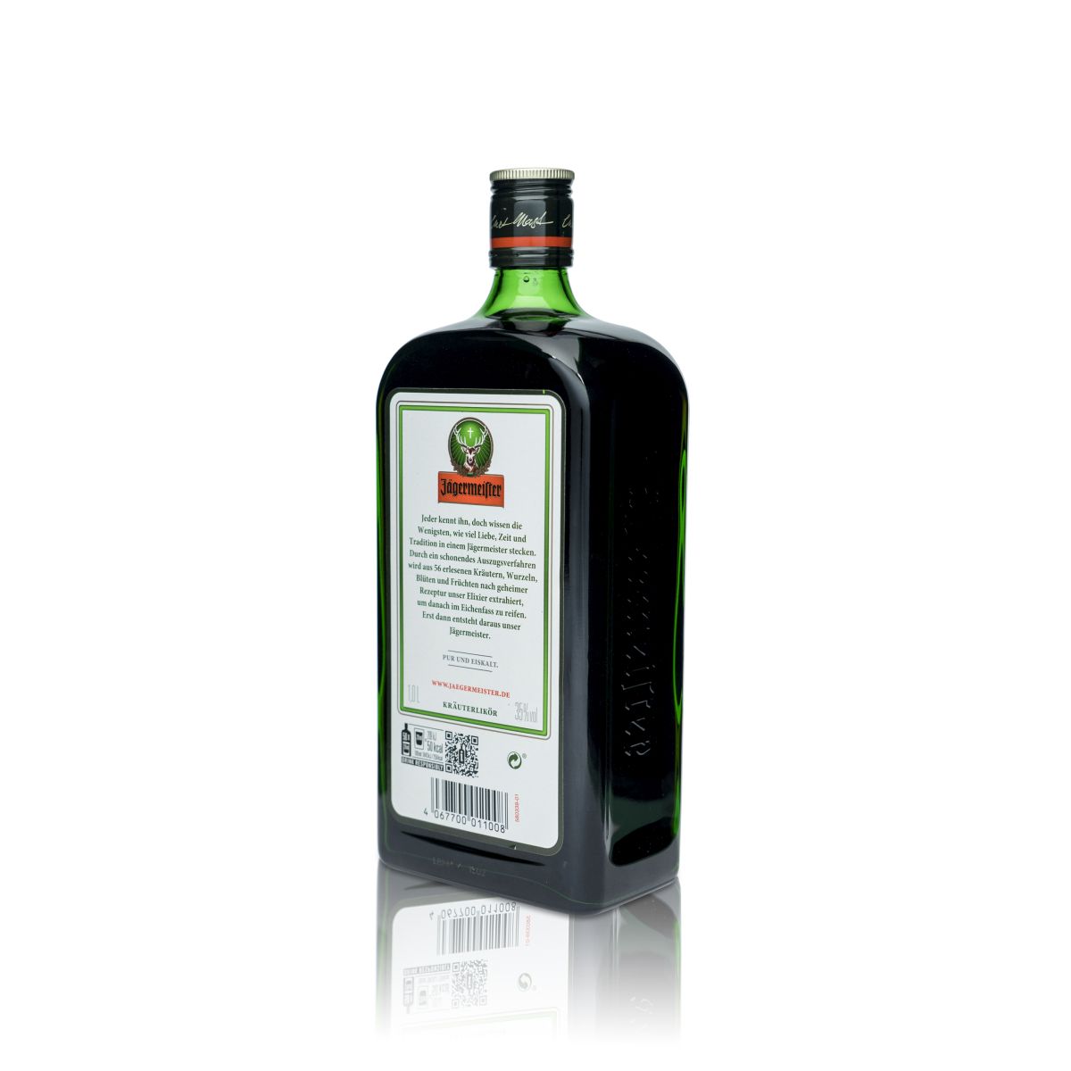 Jägermeister 1l Likör Flasche 35% vol. Spirituose Kräuterschnaps – Ansicht 4