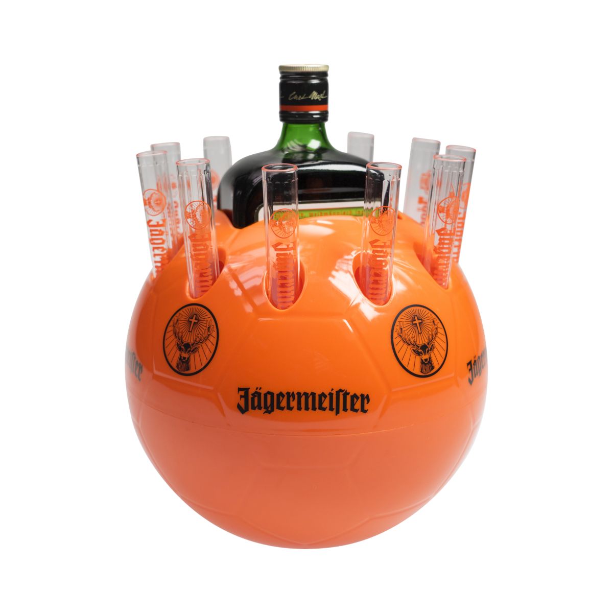 Jägermeister Flaschenkühler Fußball Tooterhalter Shots Kurze Präsentierer – Ansicht 2
