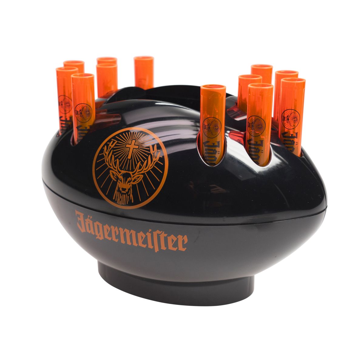 Jägermeister Flaschenkühler Rugby Tooterhalter Schwarz Football Shot Kurze Servierer – Ansicht 4