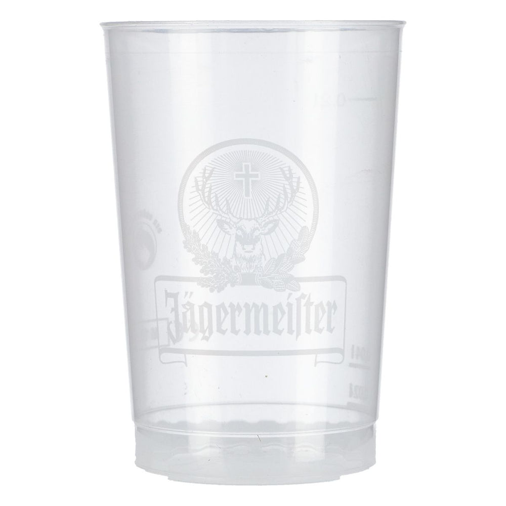 Jägermeister Kunststoff Glas 0,2l Mehrweg Plastik Longdrink Bier Becher Gläser