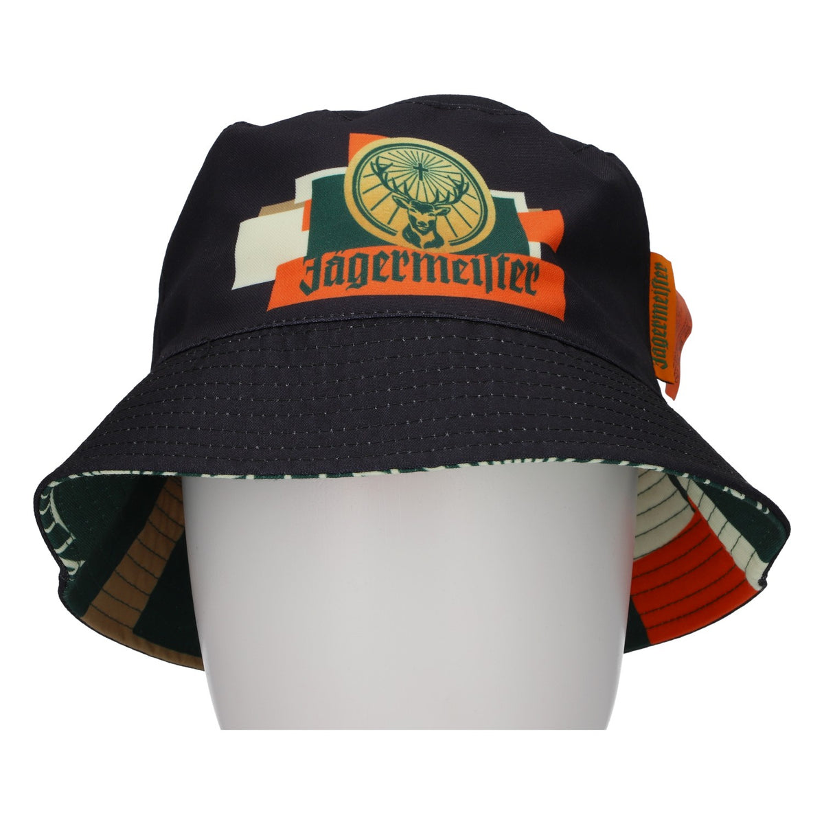 Jägermeister Likör Fischerhut One Size Wendehut neu Mischgewebe grün – Ansicht 4