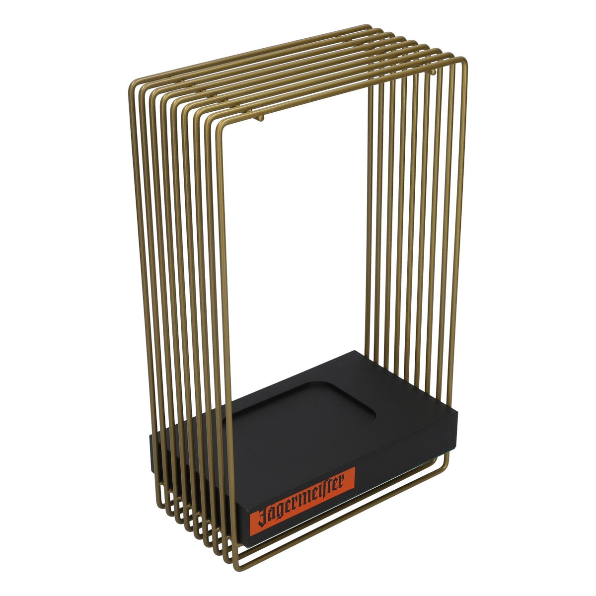 Jägermeister Likör Flaschenhalter Alukäfig Kunststoffboden 0,7-1l Flasche – Ansicht 4