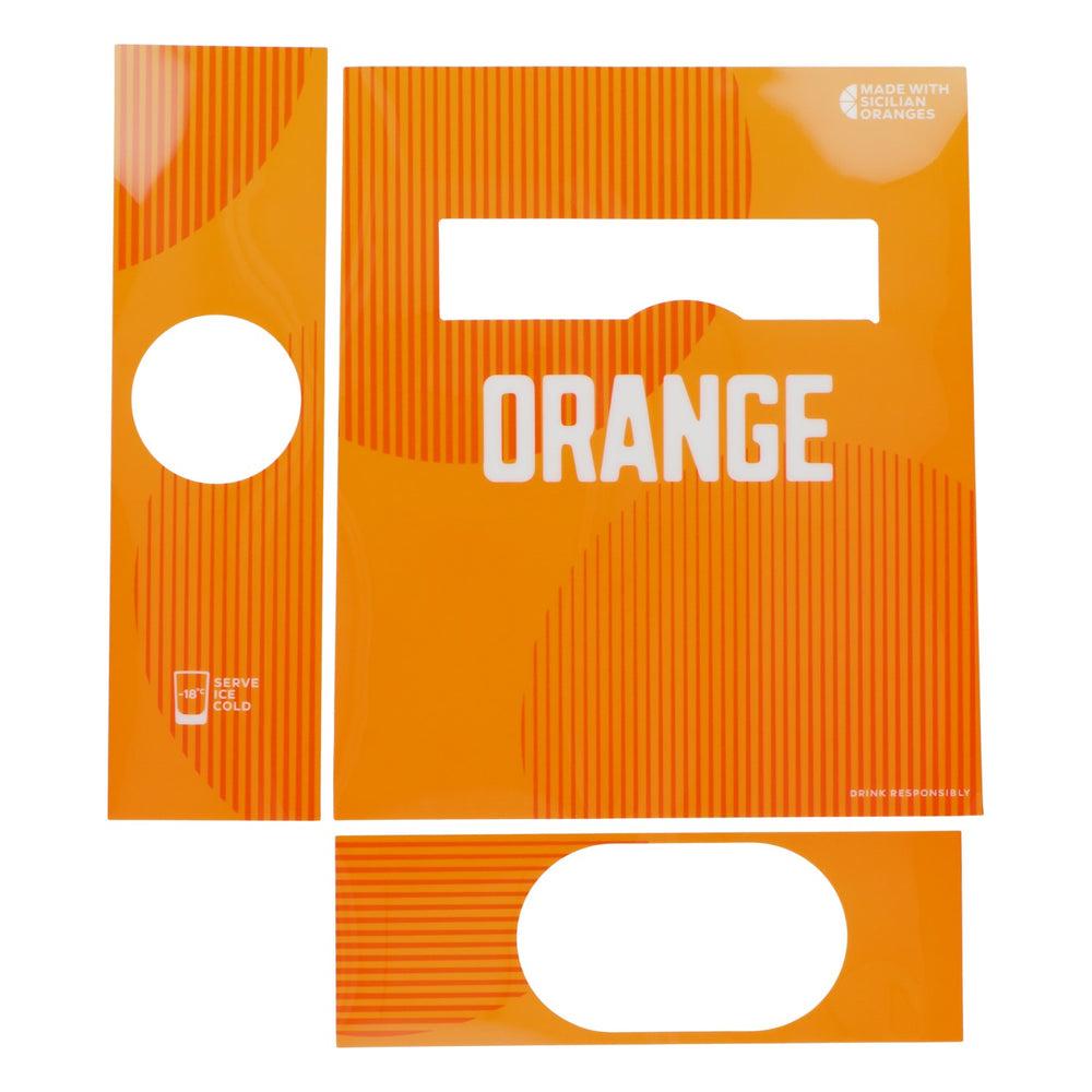 Jägermeister Likör Folie 37x30,5cm Tab Maschine Dual Tab Folie Orange