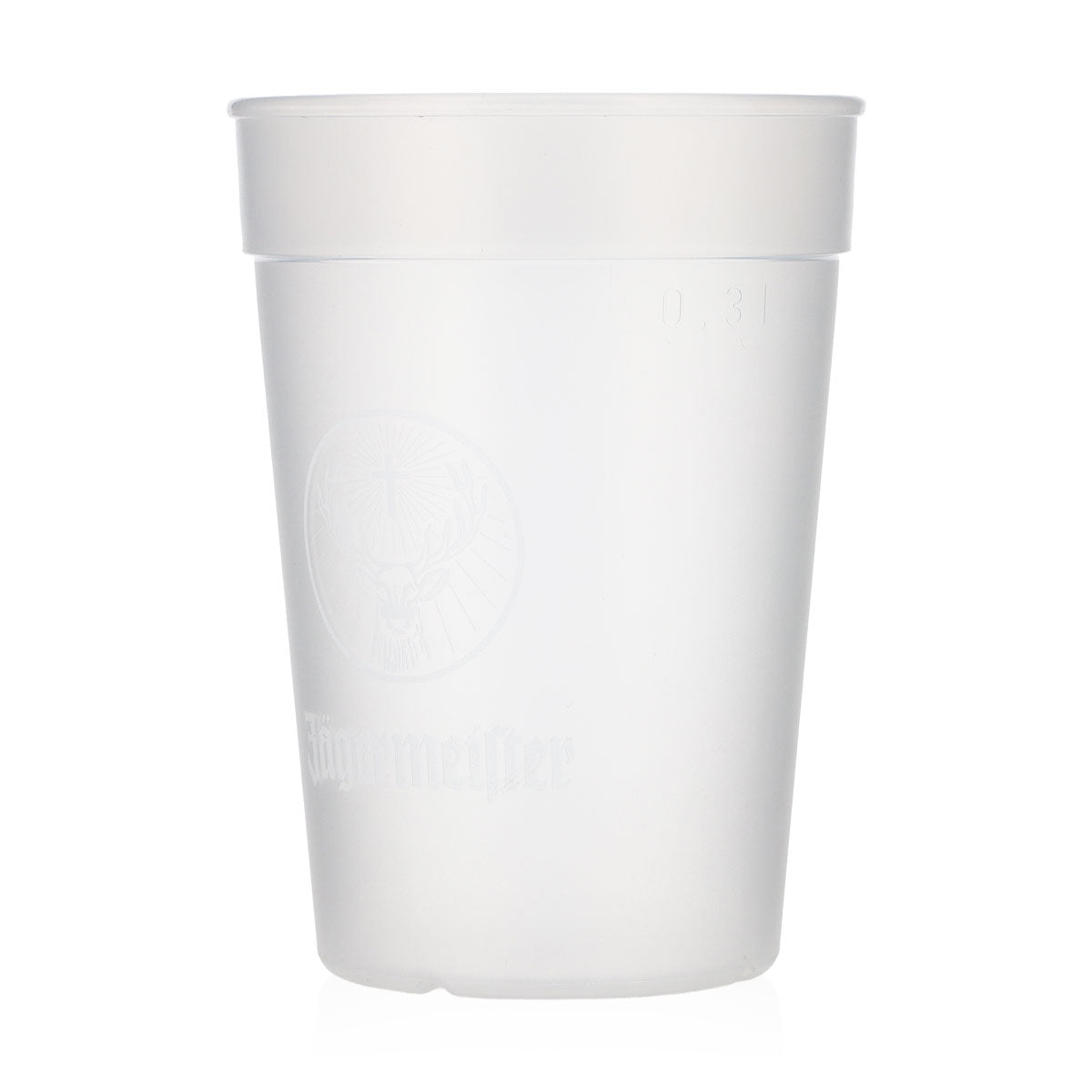 Jägermeister Likör Glas Partybecher Mehrwegbecher Satiniert 0,38l – Ansicht 4