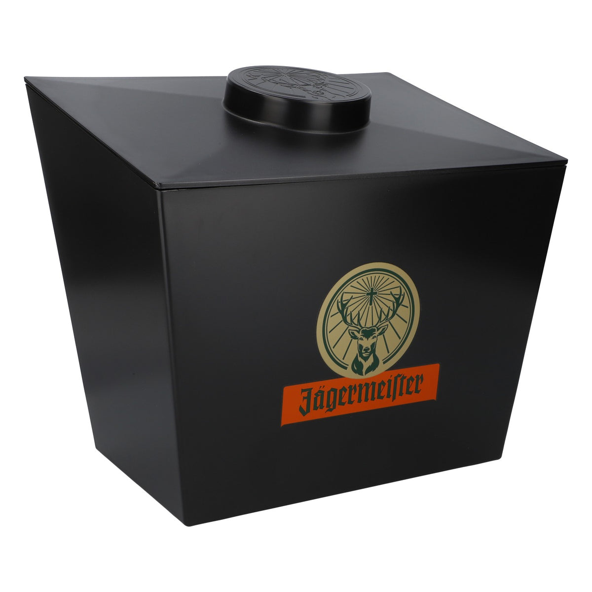 Jägermeister Likör Kühler Eiswürfelbox Breit "ICE Container DACH" mit Deckel – Ansicht 2