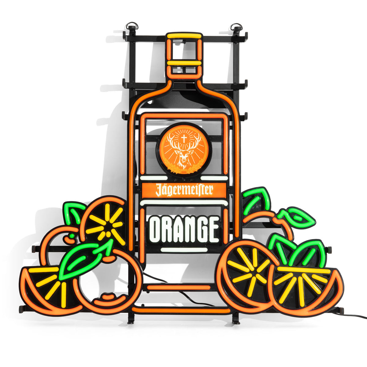 Jägermeister Likör LED Leuchtreklame Leuchtwerbung "Orange" Flasche LED inkl. Netzteil – Ansicht 2