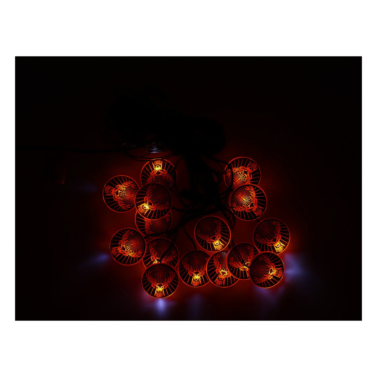 Jägermeister Likör LED Lichterkette Partylichterkette Festdeko Hirschlogo – Ansicht 3