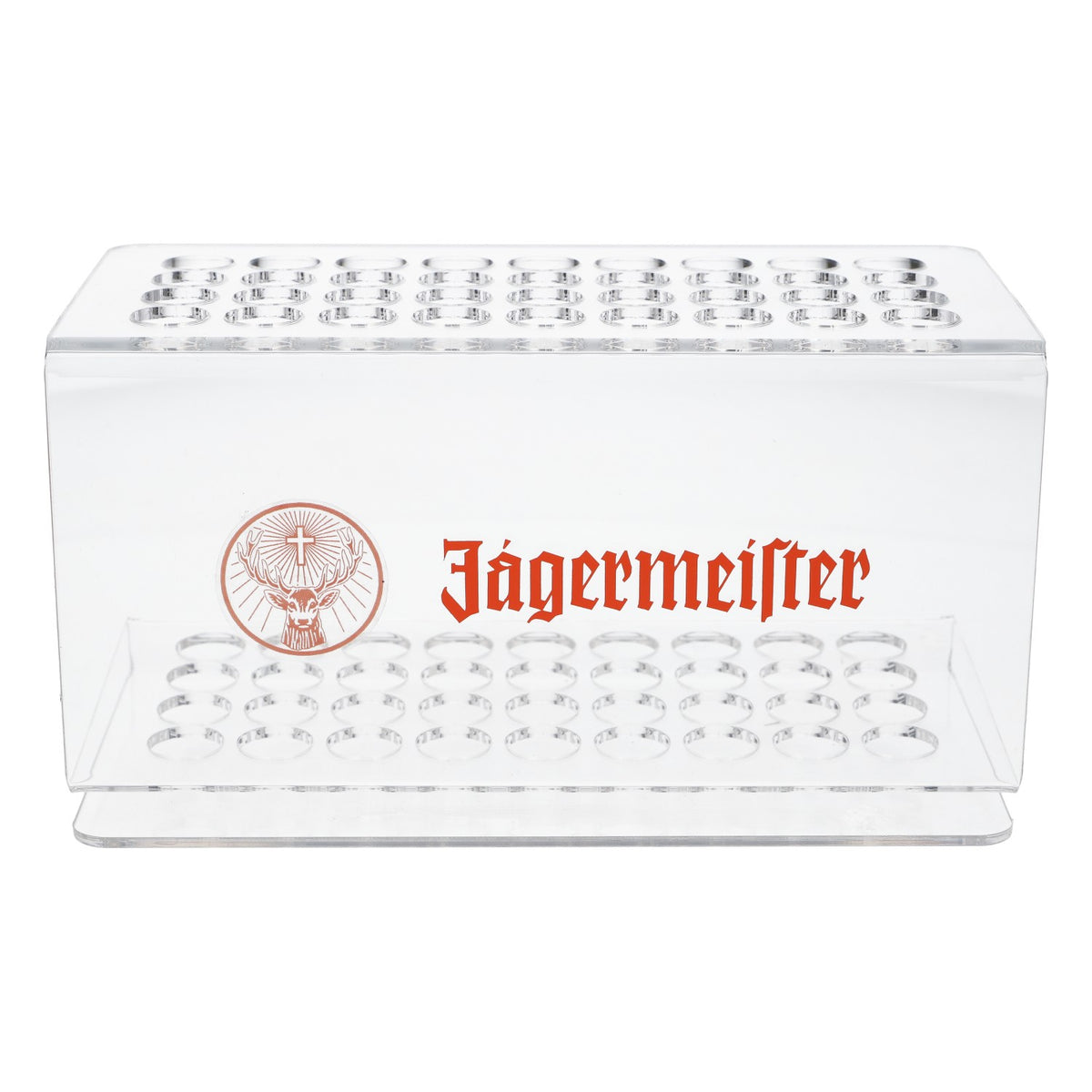 Jägermeister Likör Shotglashalter tooter Rack orangenes Logo neu Kunststoff – Ansicht 2