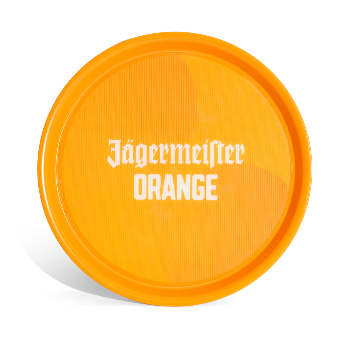 Jägermeister Likör Tablett Rundtablett Serviertablett 37cm Durchmesser "Orange" gummiert