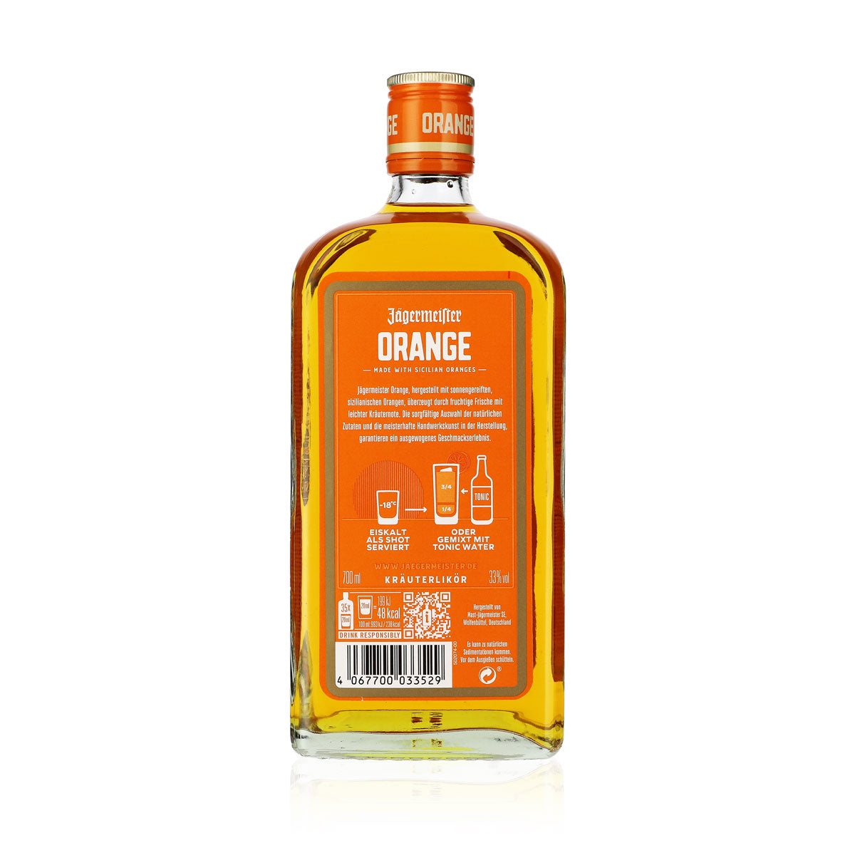 Jägermeister Orange 0,7l 33% vol. Flasche – Ansicht 4
