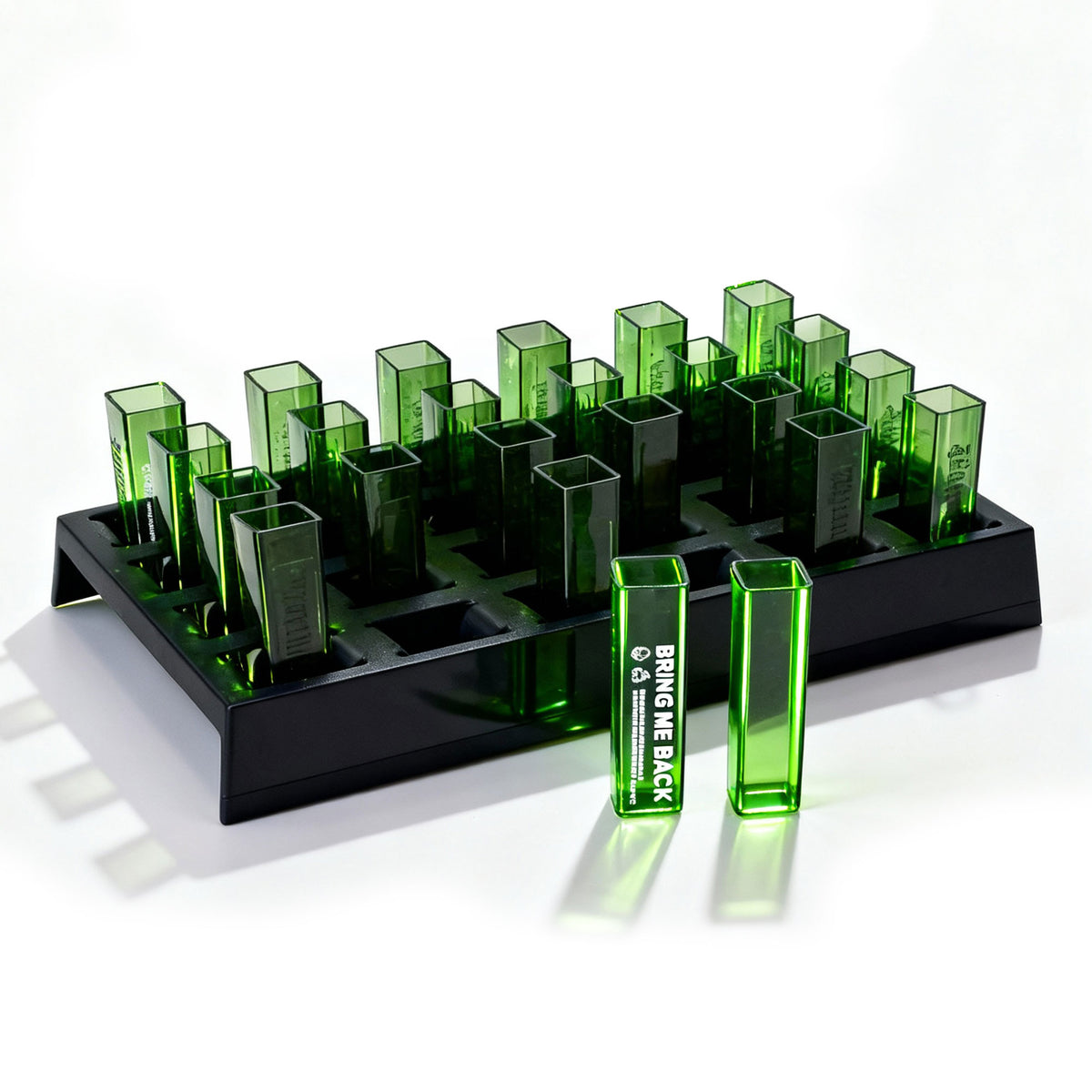Jägermeister Party Bundle Set aus 24x Shotgläser 12x Shotglas Ausgießer Kühler – Ansicht 4