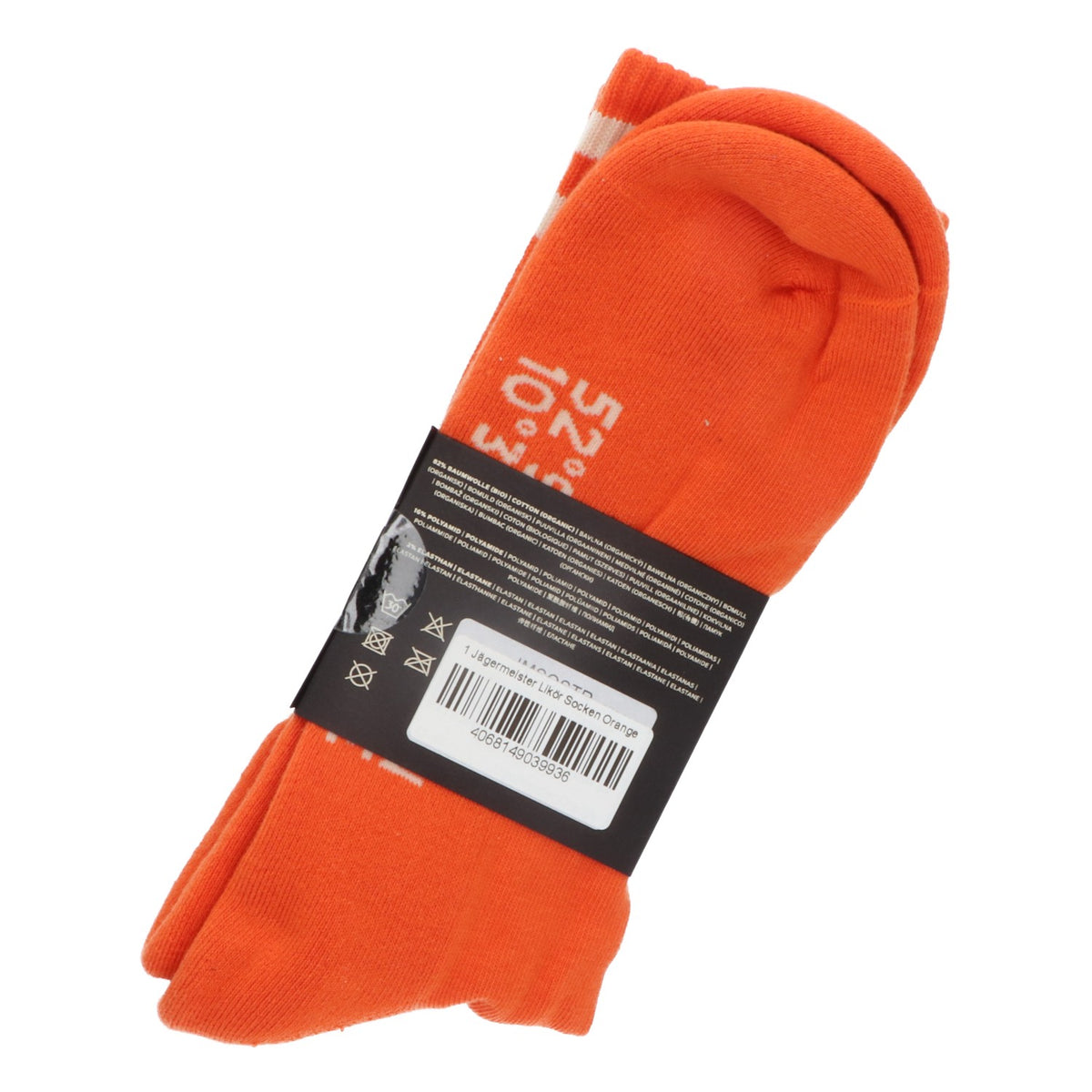 Jägermeister Socken Strümpfe Orange Stripes Größe 42-46 Crew Merchandise Textil – Ansicht 4