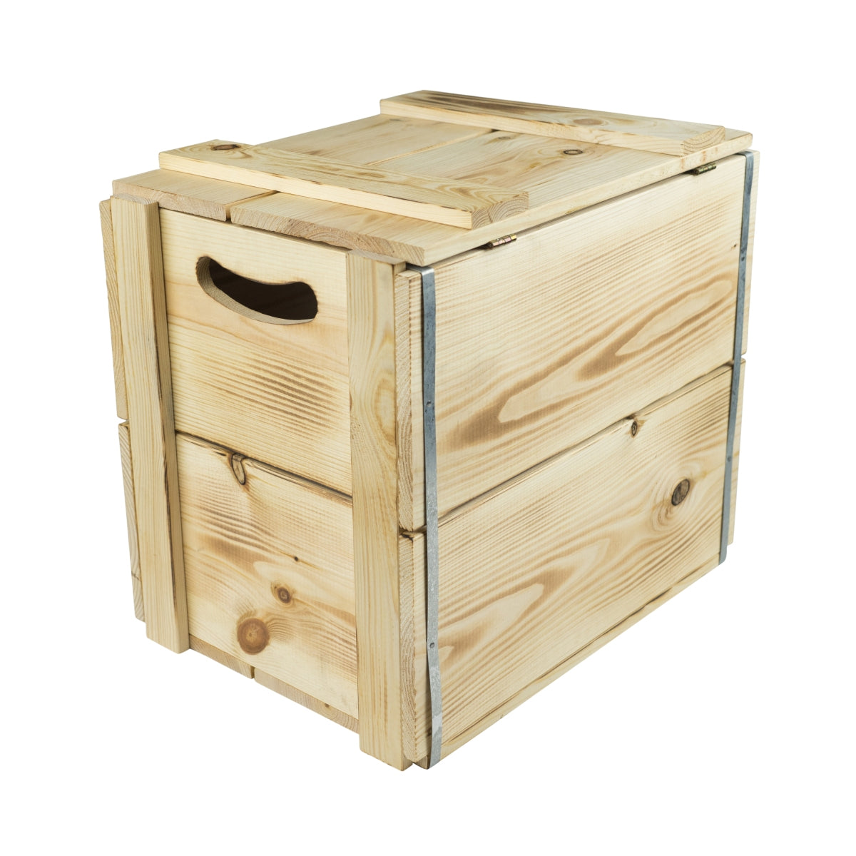 Jameson Holzkiste Truhe Deckel Aufklappbar 42x30x39cm Hocker Box Irish Whisky – Ansicht 2