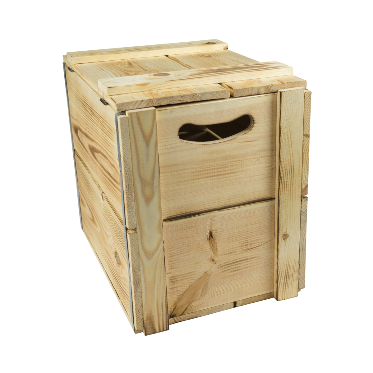 Jameson Holzkiste Truhe Deckel Aufklappbar 42x30x39cm Hocker Box Irish Whisky – Ansicht 3