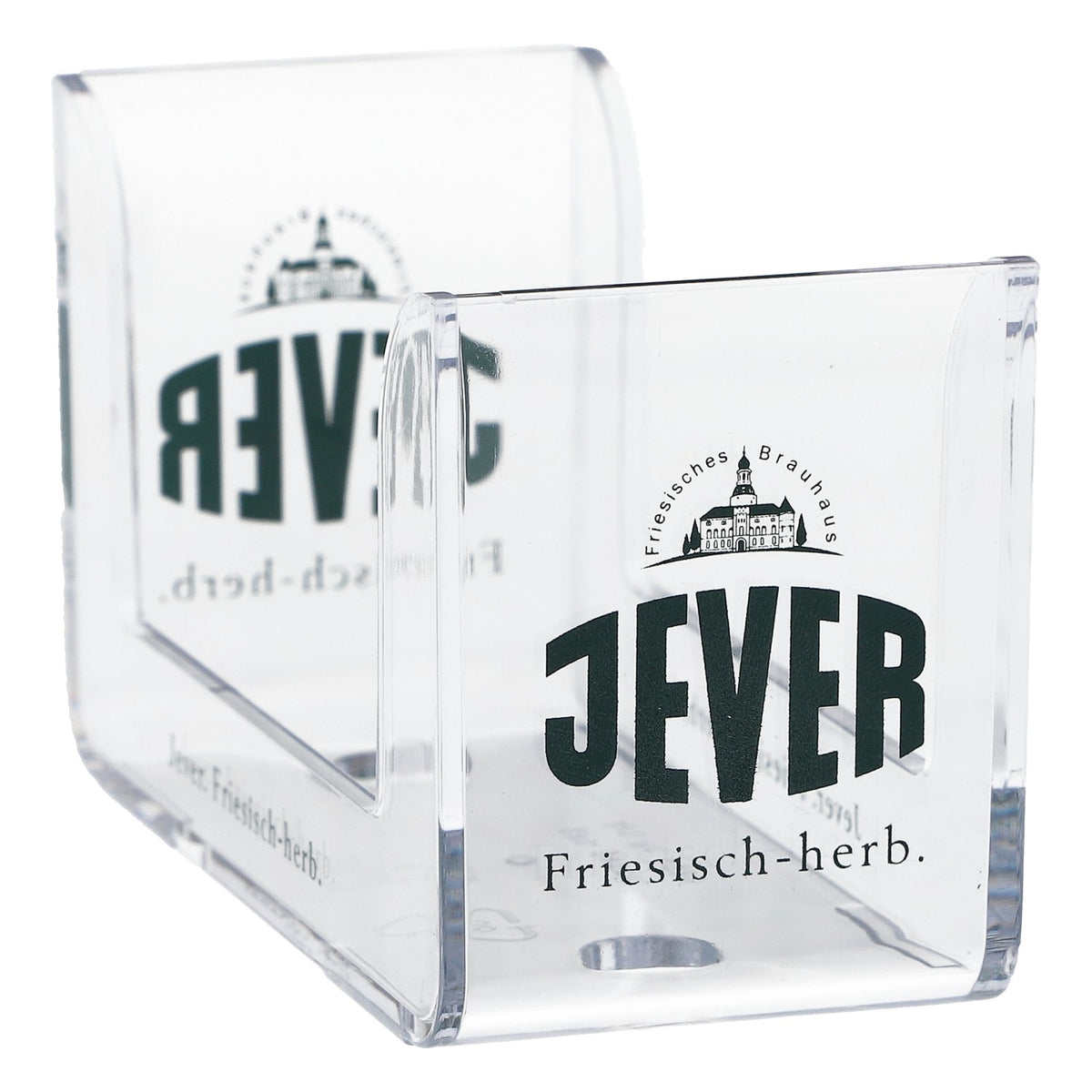 Jever Bier Acryl Bierdeckelhalter Tischaufsteller transparent – Ansicht 3