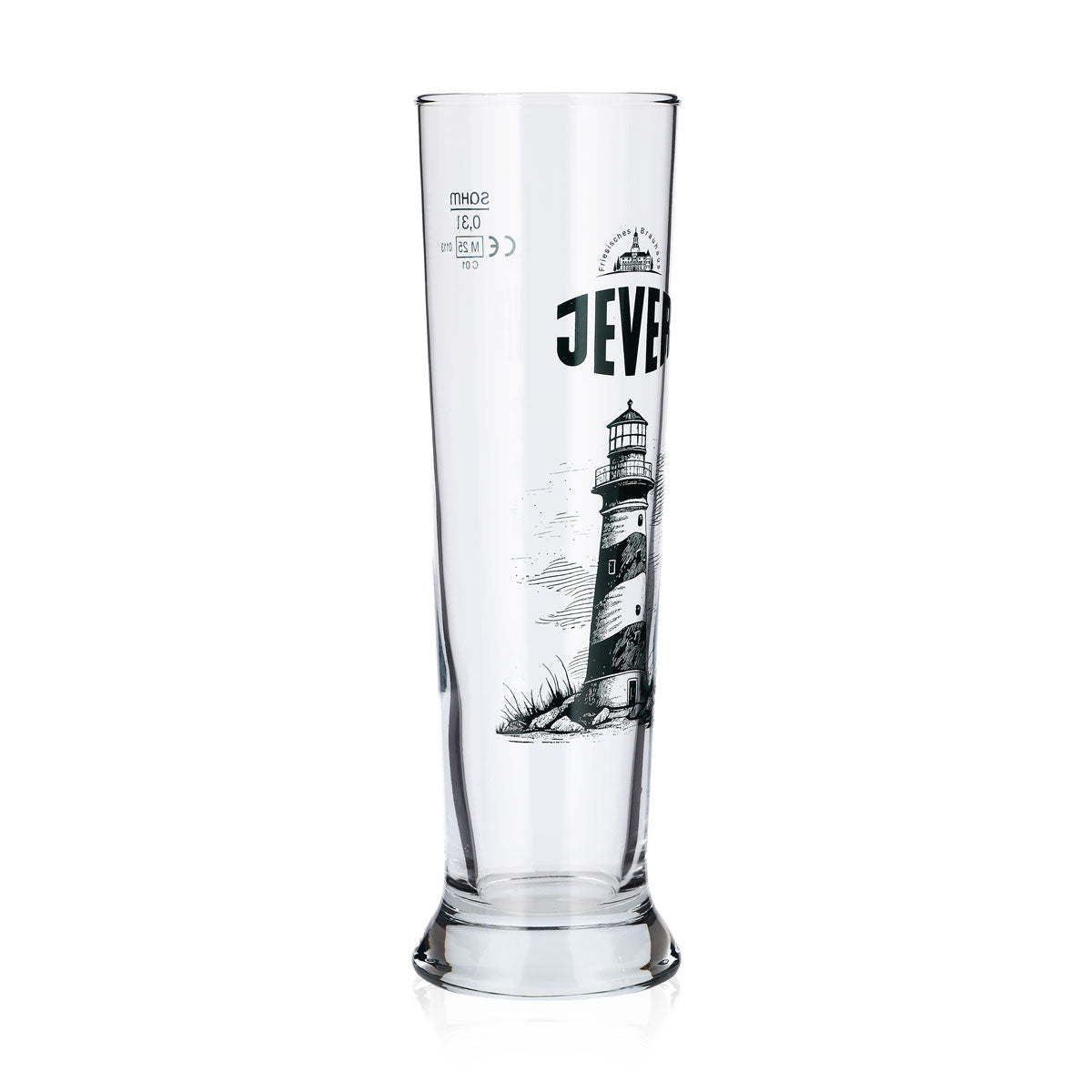 Jever Bier Glas 0,3l Weizenglas Leuchtturm Sahm Weizenbierglas Hefeweizenglas – Ansicht 2