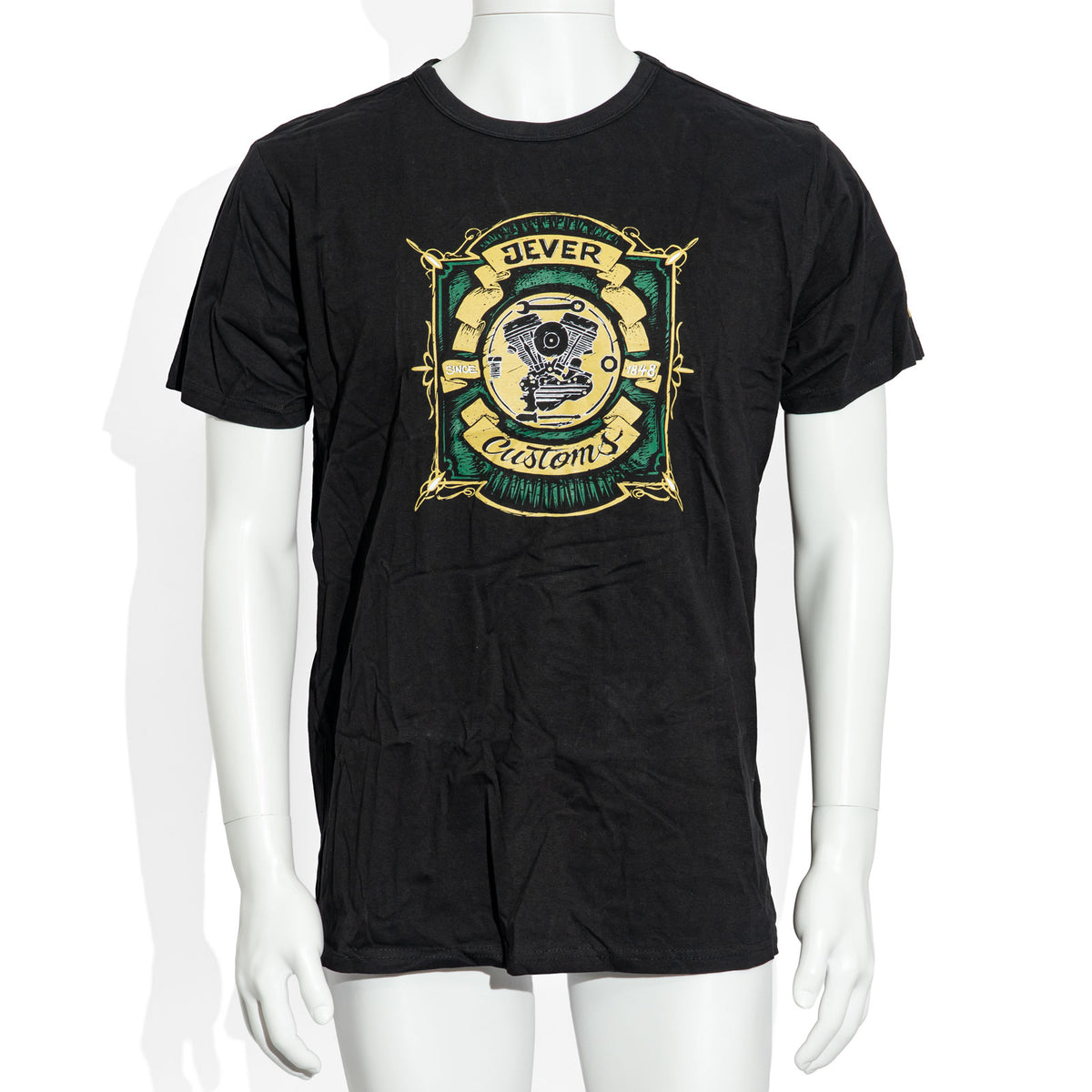 Jever Bier Glas Gr, XL Biker Shirt Motiv 2 Baumwolle T-Shirt Bikershirt Customs