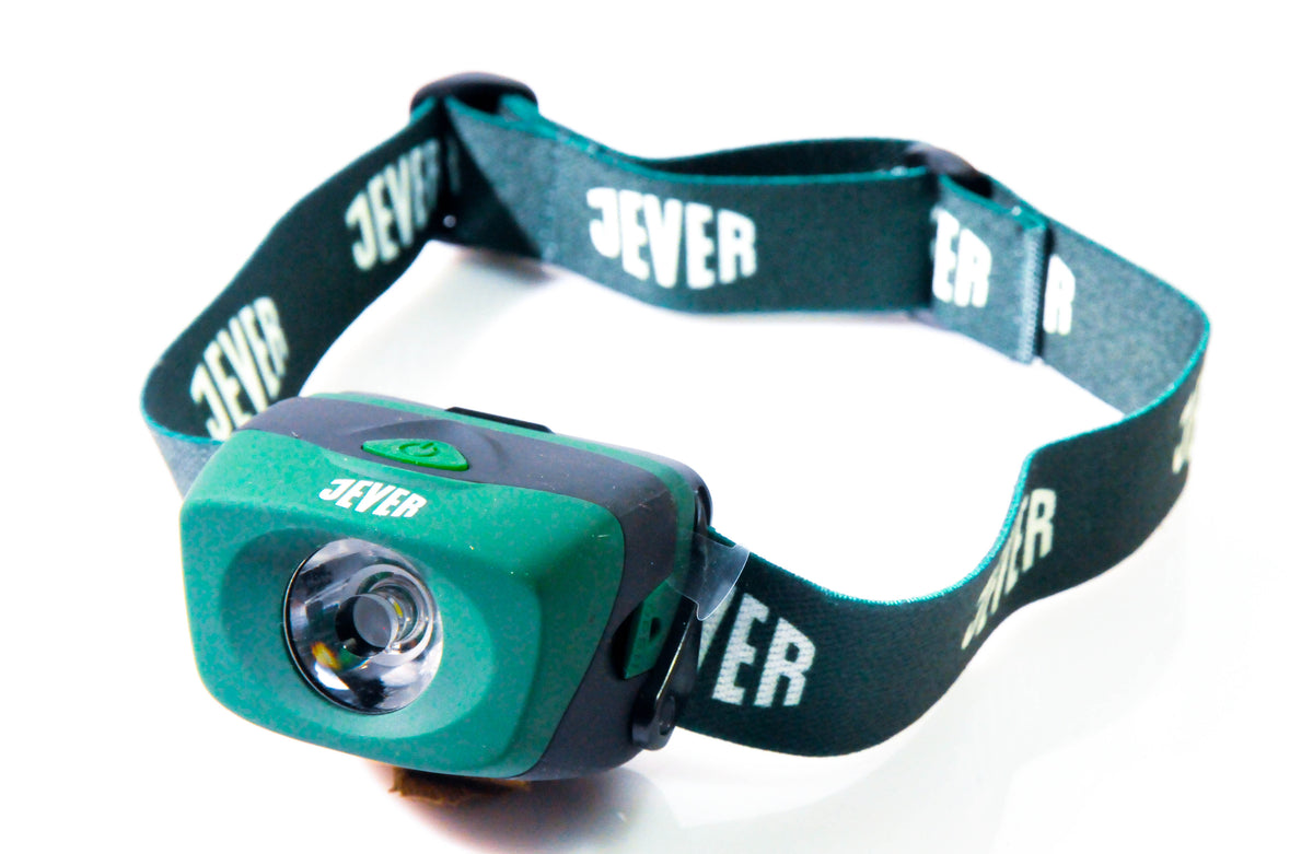 Jever Bier LED Stirnlampe Kopflampe Joggerlampe Outdoor Wetterfest 3 Stufen Beleuchtung grün
