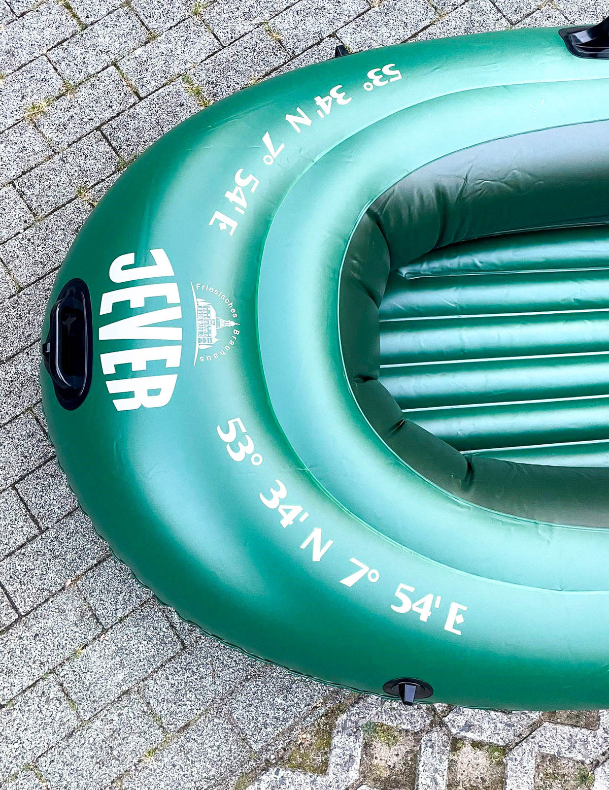 Jever Bier Outdoor Schlauchboot Paddelboot Ruderboot 3 Personen Paddel – Ansicht 4