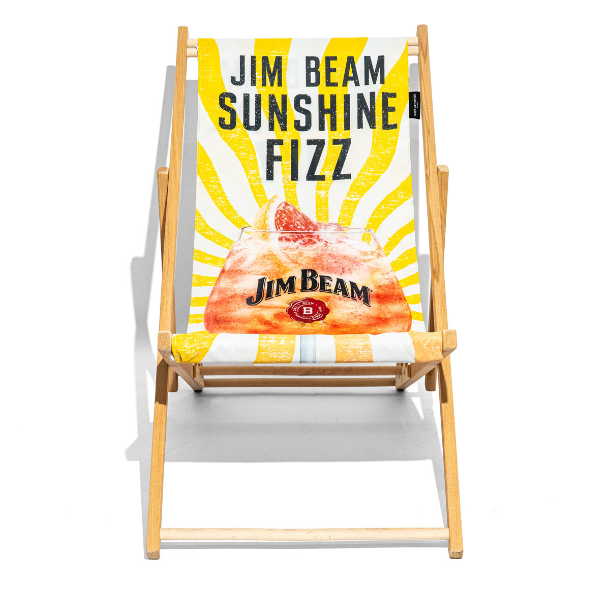 Jim Beam Liegestuhl Sunshine Fizz Lounge Möbel Beach Chair Klappstuhl Beachbar – Ansicht 2