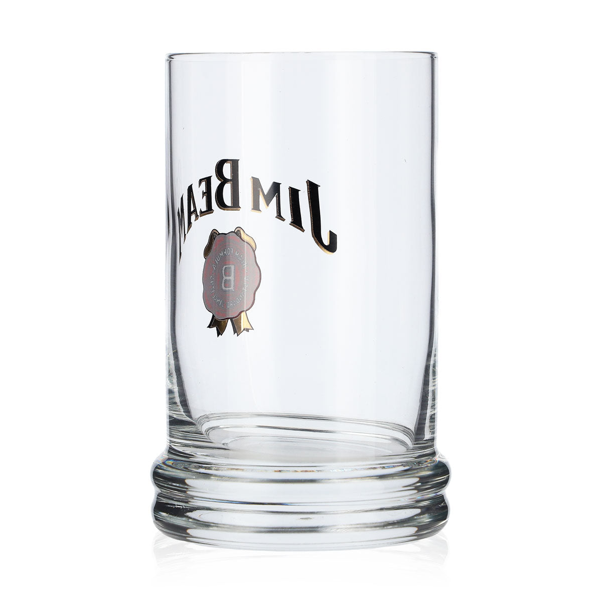 Jim Beam Whiskey Glas Tumbler Whiskygläser dicker Boden 0,24l – Ansicht 3