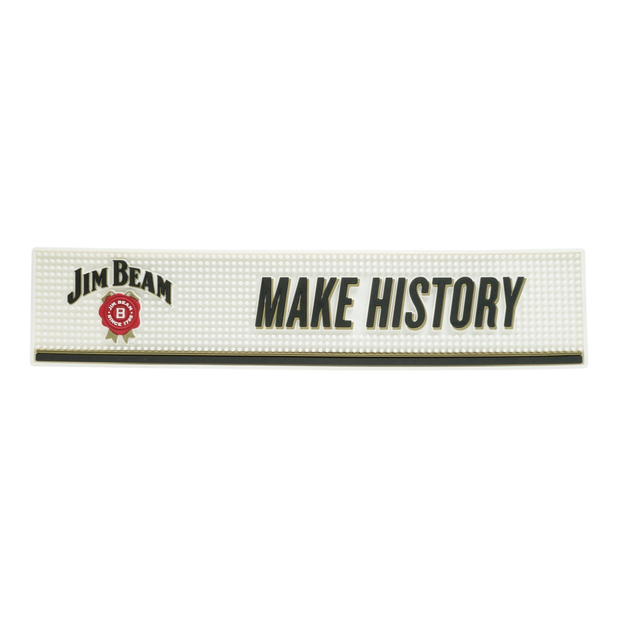 Jim Beam Whisky Barmatte Abtropfmatte Barzubehör XL weiß 60x13