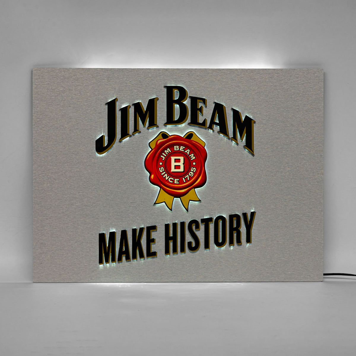 Jim Beam Whisky LED Leuchtreklame 50x36 cm inkl. Netzteil "Make It Count" – Ansicht 3