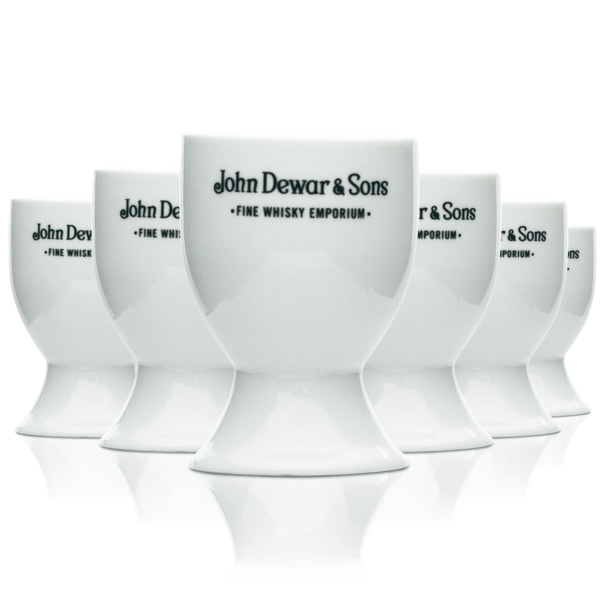 John Dewar & Sons Whiskey Eierbecher Pappe Spiel Aufkleber Scotch Egg Club Box