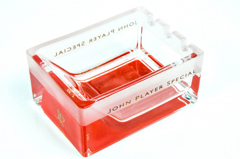John Player Special Aschenbecher Satiniert roter Boden Glas JPS Exklusiv – Ansicht 2