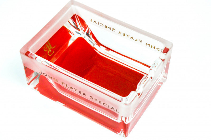 John Player Special Aschenbecher Satiniert roter Boden Glas JPS Exklusiv – Ansicht 4