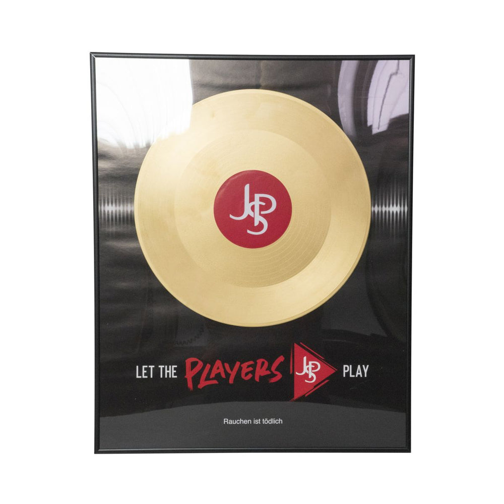 John Player Wandbild Bilderrahmen Goldene Schallplatte 50x4 cm Reklame