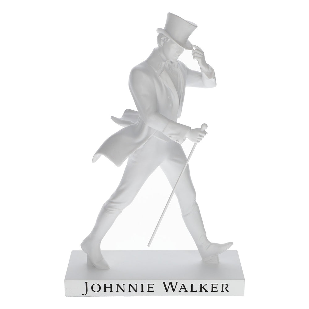 Johnnie Walker Whiskey Figur Statue Walking Man weiß 35cm