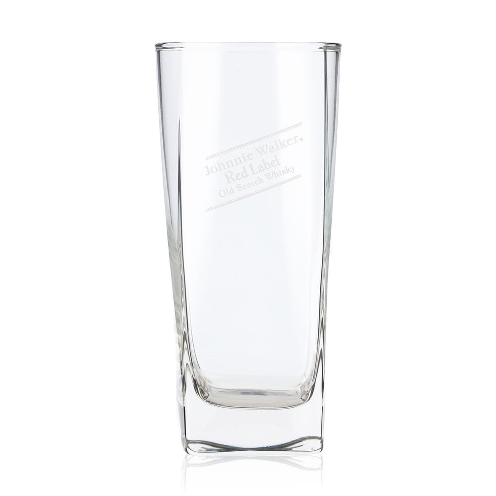 Johnnie Walker Whiskey Glas Longdrink 0,333l Eckiger Boden Red Label