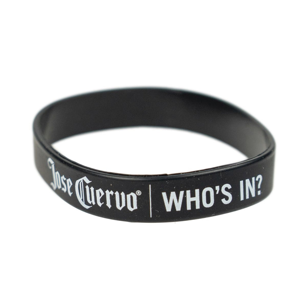 Jose Cuervo Armband Gummi Schwarz Who's In? Silikonarmband Wristband Accessoir
