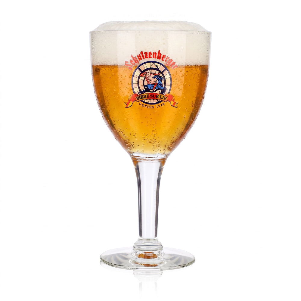 Jubilator Schutzenberger Bier Glas 0,25l Pokal Kelch Bogenschütze Logo