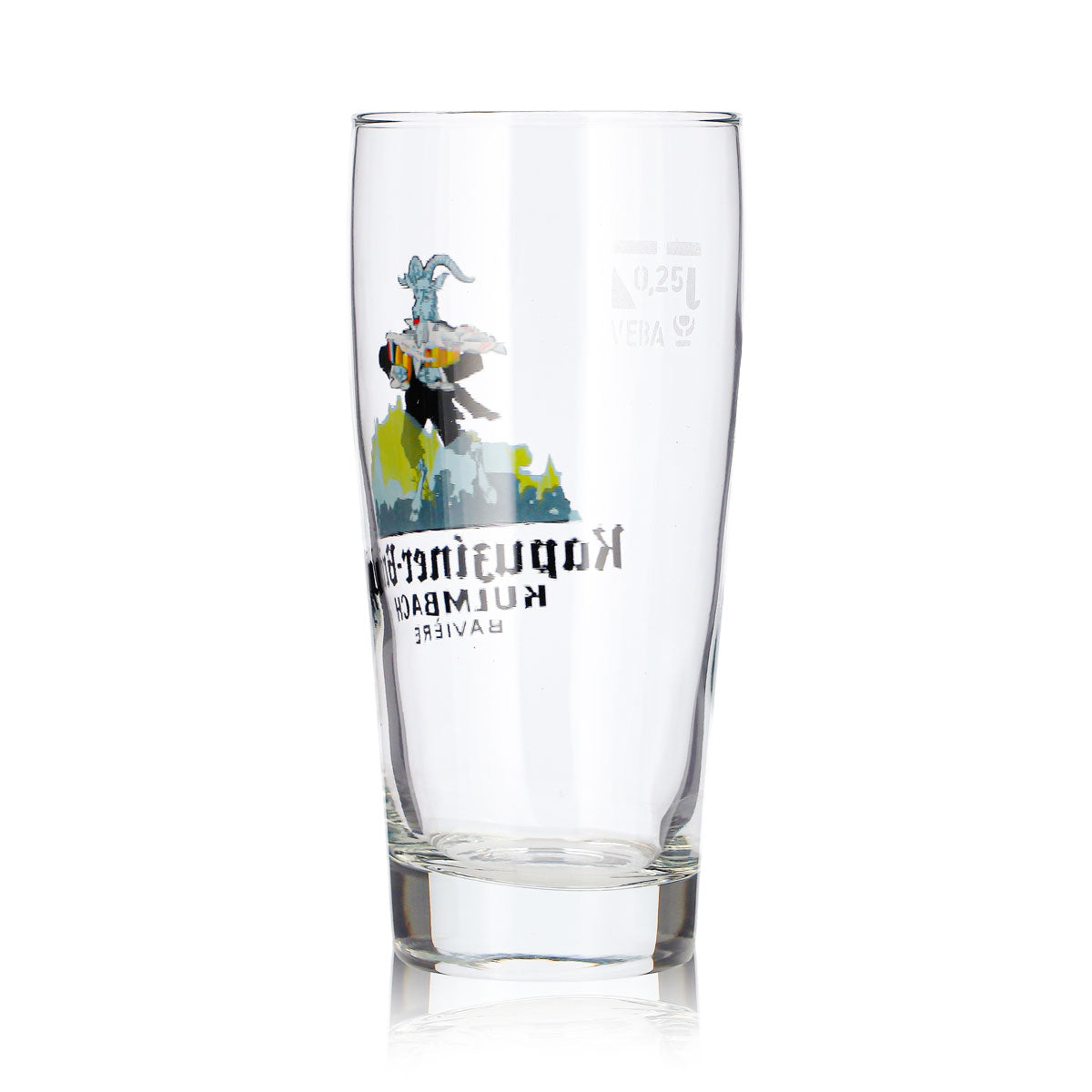 Kapuziner Bier Glas 0,25l Becher Kulmbach Steinbock – Ansicht 4
