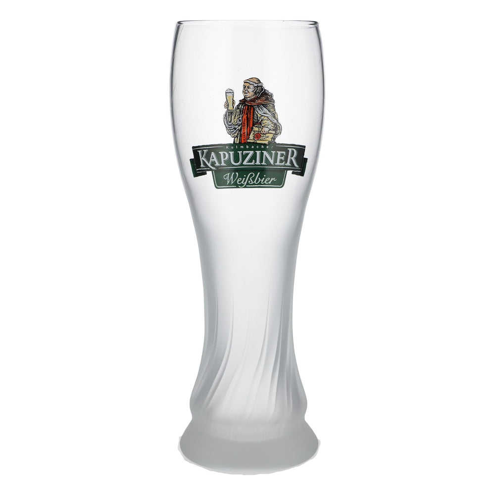 Kapuziner Bier Glas 0,5l Biergläser Weißbierglas Milchglas unten Sahm