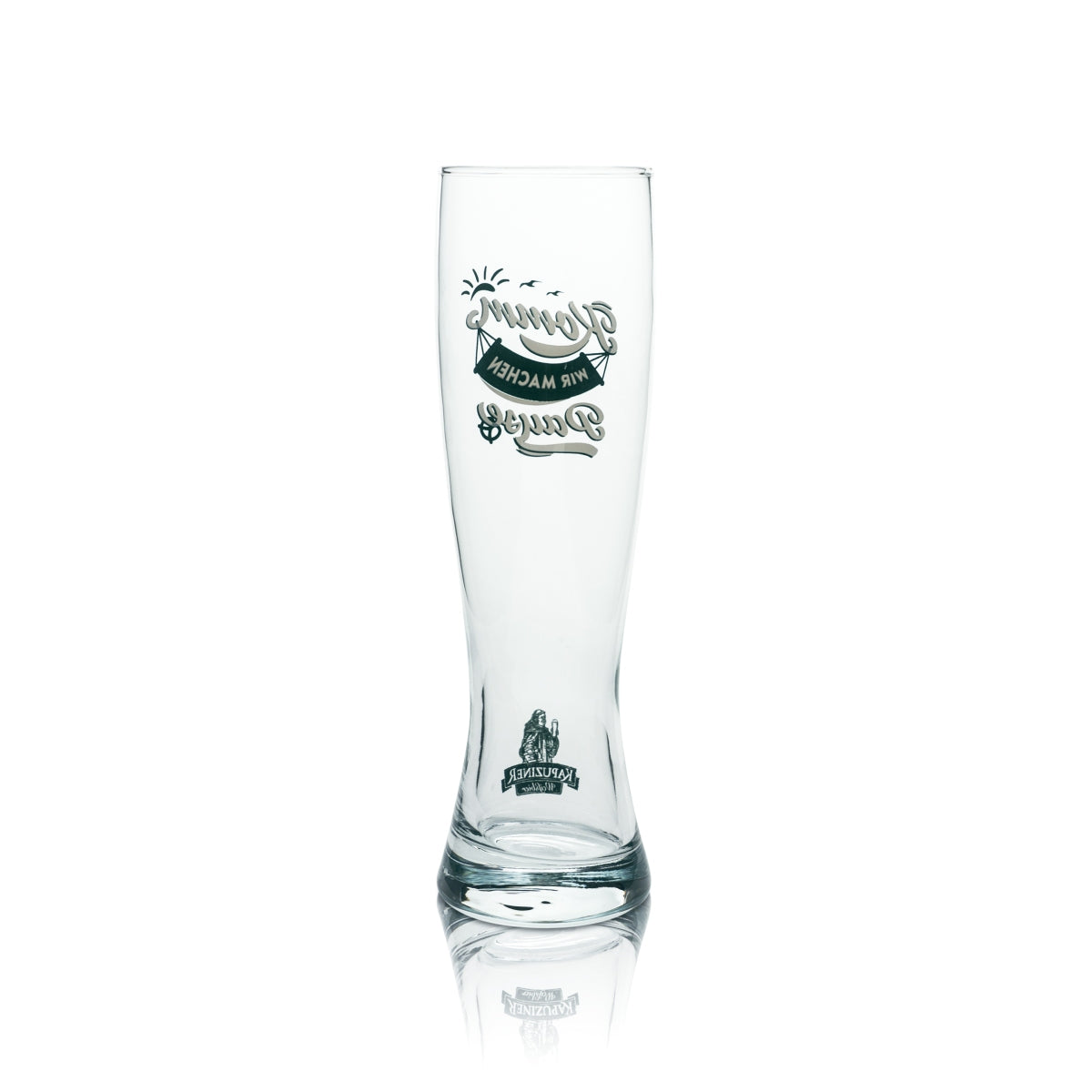 6x Kapuziner Bier Glas 0,5l Weißbierglas "Komm wir machen Pause" Hefe Weißbier Gläser – Ansicht 3