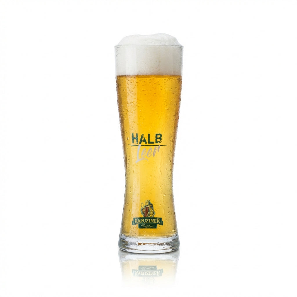 Kapuziner Weißbier Glas 0,5l Hefe Kristall Weizen Gläser Brauerei Gastro Geeicht