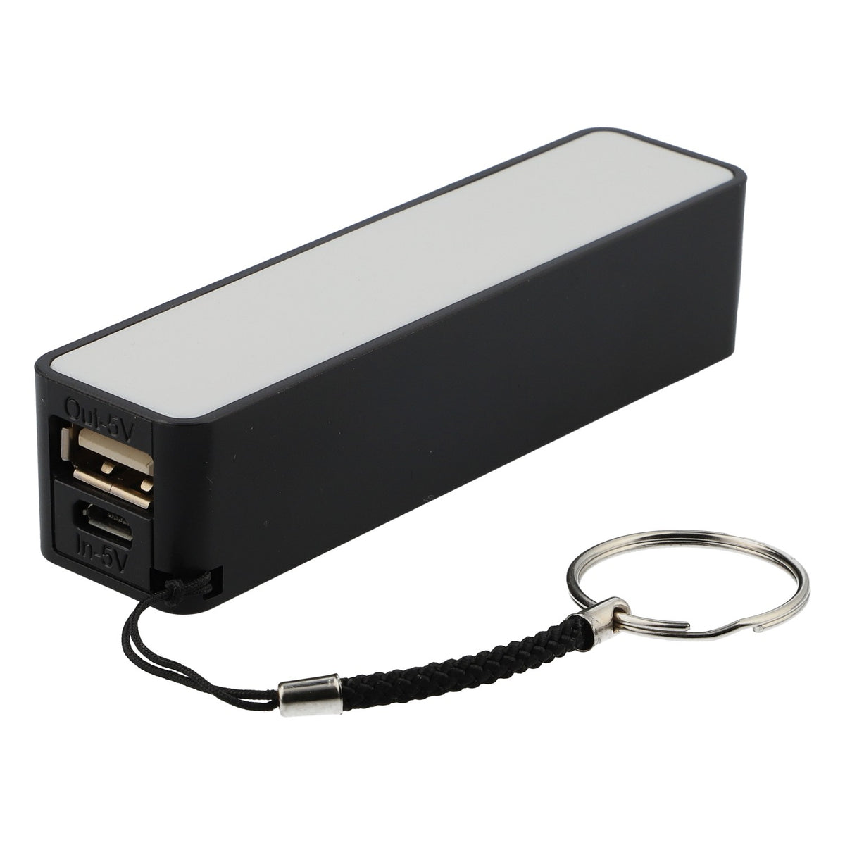 Karamalz Bier Powerbank Handyakku 1800mAh mit Schlüsselanhänger schwarz – Ansicht 2